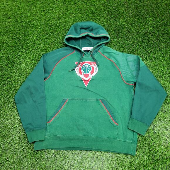 Adidas Milwaukee-Bucks Hoodie Small 21x25 Green - Picture 1 of 16
